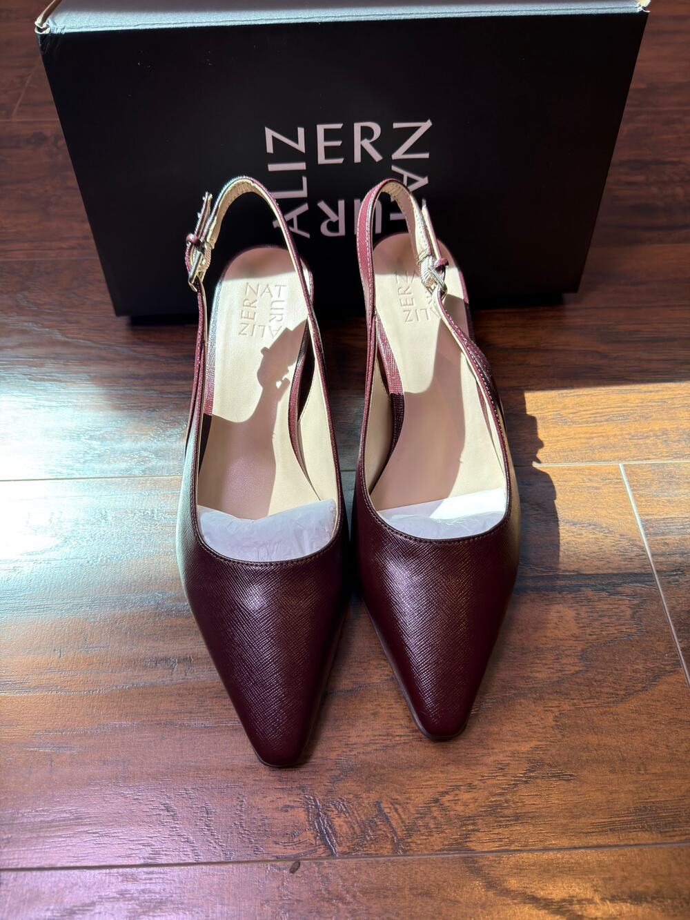 Naturalizer Tansy Slingback Dress Shoe Sangria Embossed